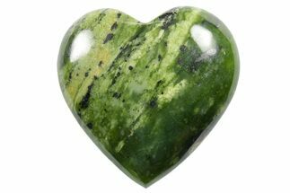 1.6" Polished Polished Jade (Nephrite) Hearts