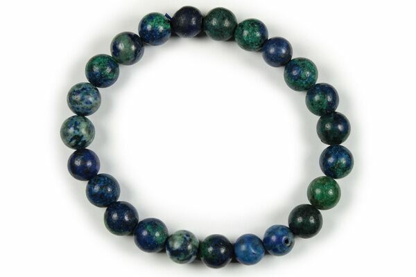 Azurite Bracelet Small Round Beads