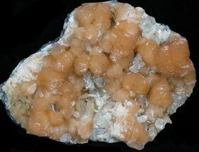 Peach Stilbite With Calcite - Moore's Station, New Jersey #33462