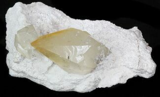 Gemmy, Twinned Calcite Crystals on Barite - Elmwood #33806