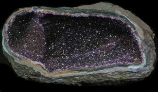 Sparkling Purple Amethyst Geode - Uruguay #33811