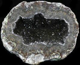 Las Choyas Geode With Amethyst (Half) #33951