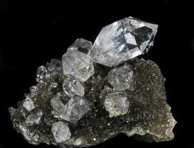 Exceptional Herkimer Diamond Cluster On Druzy Quartz #34053