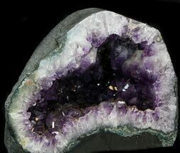 Dark Amethyst Geode From Brazil ( lbs) - FREE US SHIPPING #34440