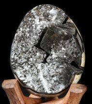 Septarian Dragon Egg Geode - Calcite & Barite #34718
