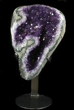 Dark Amethyst Crystal Cluster On Stand - Gorgeous #36418