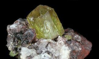 Lustrous Apatite Crystal In Matrix - Durango, Mexico #33849