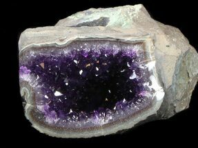 Deep Purple Amethyst Geode #36471