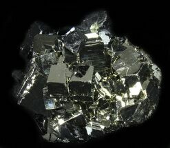 Gleaming, Cubic Pyrite & Sphalerite Cluster - Peru #38905
