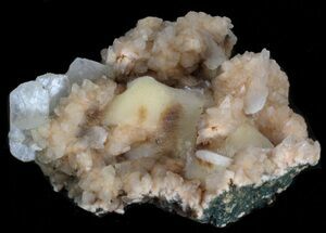 Thomsonite (Zeolite) On Stilbite - India #41567