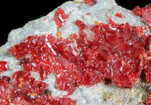 Realgar Crystals with Orange Orpiment on Matrix- Peru #45735