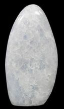 5.3" Polished, Blue Calcite Free Form - Madagascar - Crystal #54622