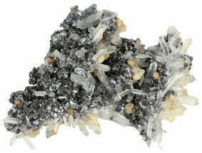 Quartz and Galena Crystal Cluster - Bulgaria #62254