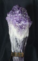 Natural Amethyst Crystal Bouquet - With Stand #62841