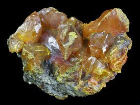 Orpiment Crystals on Matrix - Peru #63809