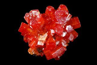 Vibrant Red Vanadinite Crystal Cluster - Arizona #69197