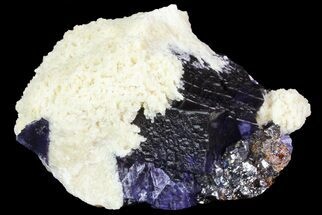 Cubic Fluorite Crystals with Barite and Sphalerite - Elmwood Mine #71945