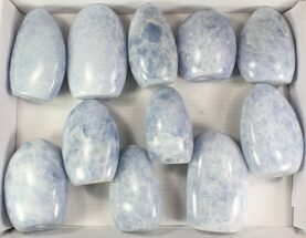 Lot: Lbs Free-Standing Polished Blue Calcite - Pieces #77721