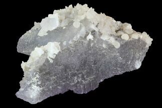Calcite On Purple Fluorite - Pakistan (reduced price) #90647