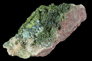 Green Epidote, Quartz and Byssolite - Morocco #91207