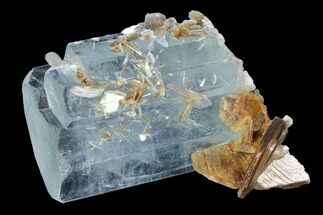 Phenomenal Aquamarine Crystal Cluster with Muscovite - Pakistan #97667
