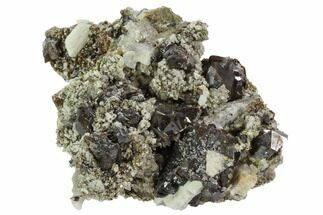 Garnet Cluster with Calcite, Mica & Feldspar - Pakistan #100430