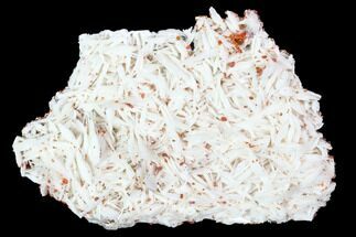 Pink Bladed Barite Dusted With Small Vanadinite Crystals #100712