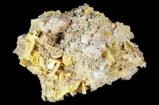 Yellow Wulfenite Crystal Cluster - Morocco #105572