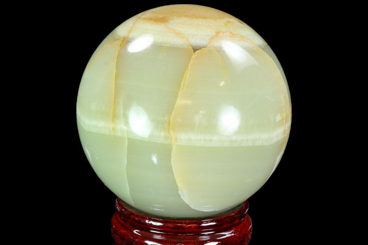 3.25" Polished, Green (Jade) Onyx Sphere - Afghanistan For ...