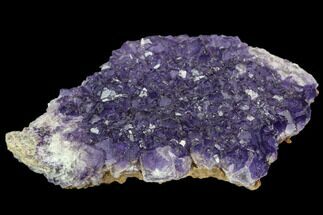 Purple Fluorite Crystal Cluster - Morocco #108717