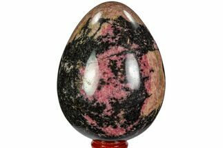 Tall, Polished Rhodonite Egg - Madagascar #110604