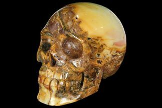Realistic, Carved Agate Skull #111217