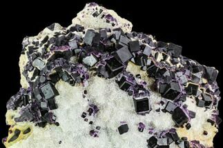 Phenomenal, Dark Purple Cubic Fluorite Crystal Plate - China #112058