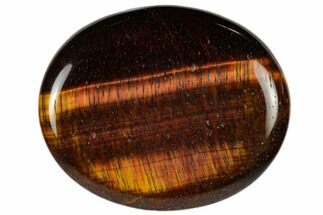 Polished Red Tiger's Eye Worry Stone #115365