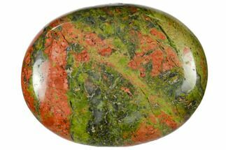 1.8" Polished Unakite Pocket Stone  - Crystal #115428