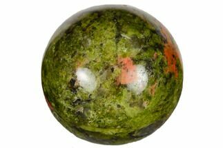 .9" Polished Unakite Sphere - Crystal #115463