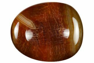 Polished Red Snakeskin Agate Worry Stones #116269