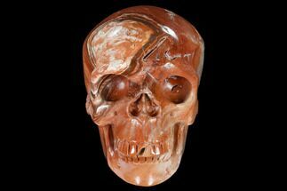 Realistic, Polished Red Jasper Skull #116508