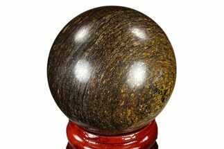 Polished Bronzite Sphere - Brazil #115991