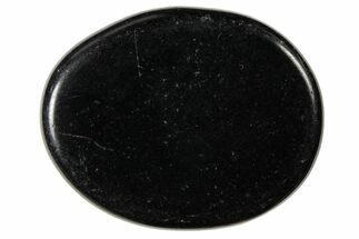 Polished Black Obsidian Flat Pocket Stones #121113