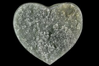 Green Quartz Crystal Heart - Uruguay #123702