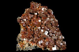 Red Vanadinite Crystal Cluster - Large Crystals #127652