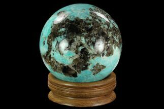 Polished Amazonite Crystal Sphere - Madagascar #129879