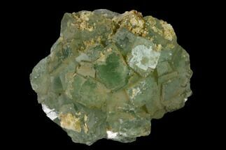 Green Fluorite Crystal Cluster - Fluorescent #136881