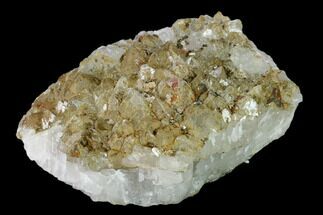 Quartz Crystal Cluster with Calcite - Morocco #137139