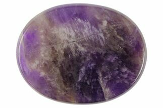 1.8" Polished Chevron Amethyst Flat Pocket Stones - Crystal #137345
