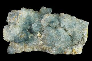 Blue Fluorite Crystals on Quartz - Fluorescent! #142386