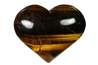 2.8" Polished Tiger's Eye Heart - Crystal #148778