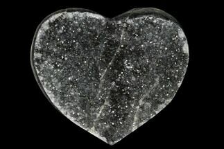Silvery Quartz Crystal Heart #123751