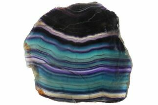 Colorful, Polished Rainbow Fluorite Slab - South Africa #150792